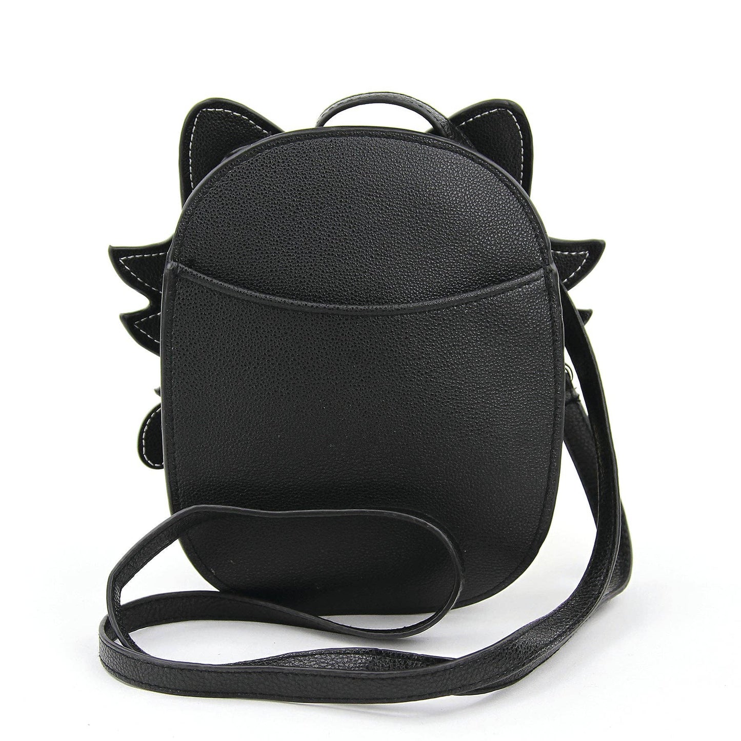 Glow in the Dark Sugar Skull Cat Crossbody Bag in Vinyl