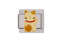 Lucky Cat Italian Charm
