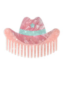 Wide-Tooth Mini Hair Comb Cowgirl Hat