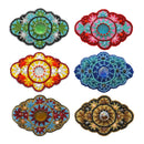 Large Beaded Mandala Seed Bead Barrette Hair Clip