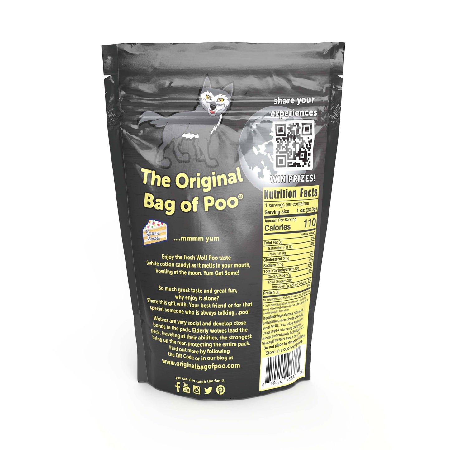 The Original Bag of Poo® (Wolf Cotton Candy Poo)