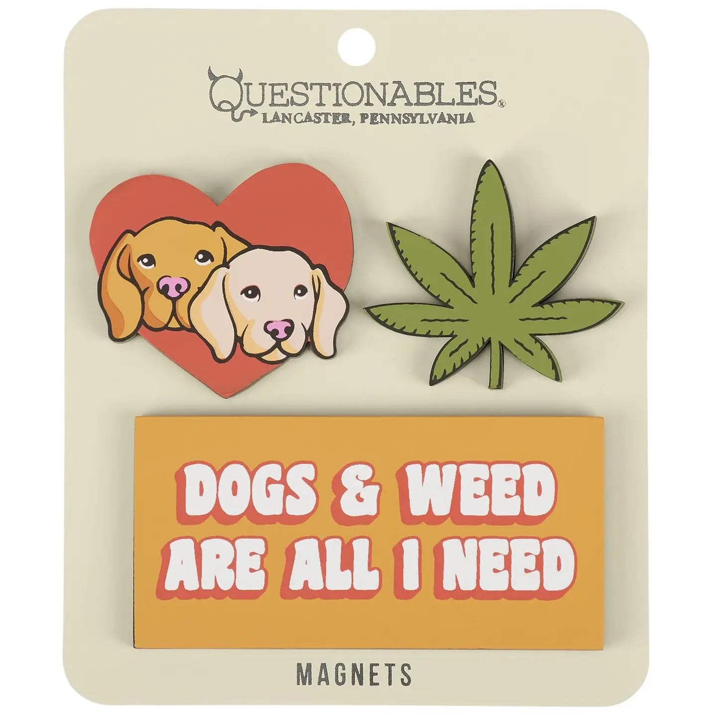 Dogs & Weed All I Need Magnet Set