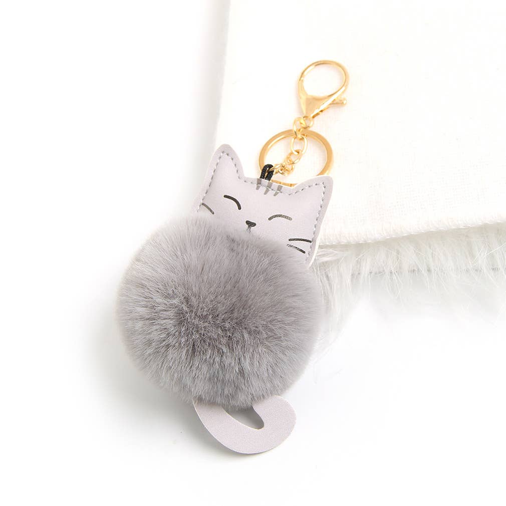 Lucky Cat Plush Keychain Pendant Women's Accessories