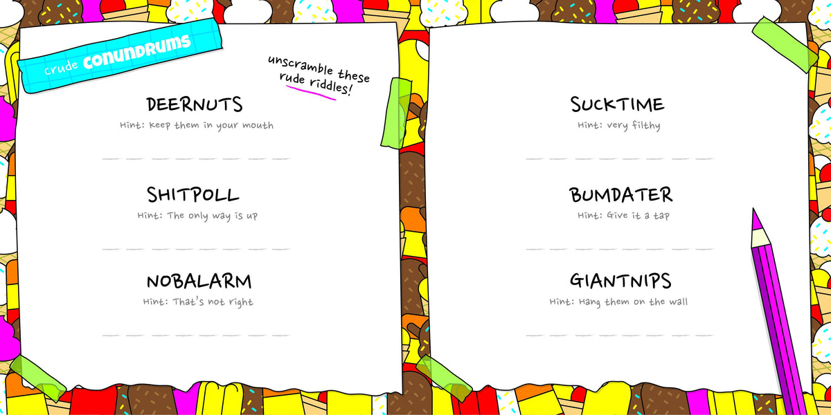 Cock-A-Doodle: Rude Activity Book For Adults