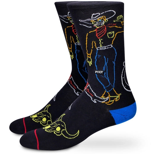 Neon Cowboy Socks