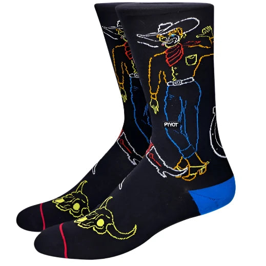 Neon Cowboy Socks