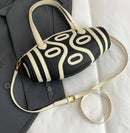 Geo Barrel Crossbody Bag Cylindrical Handbag