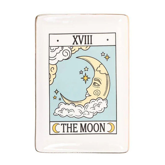 The Moon Tarot Card Ceramic Tray