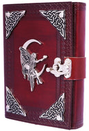 Fairy Leather Embossed Journal with Metal Fairy and Corners