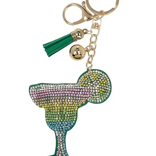 Rhinestone Cocktail Keychains