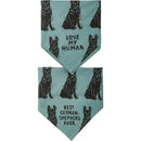 Shepherd/Love My Human Large Pet Bandana