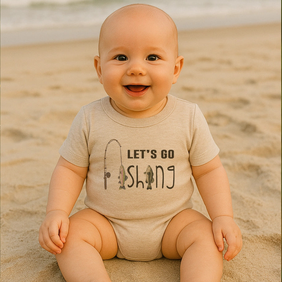 Let's Go Fishing Onesie