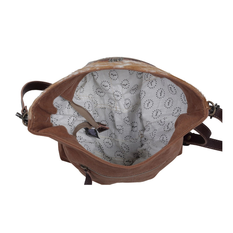 Peridot Canvas & Hairon Bag