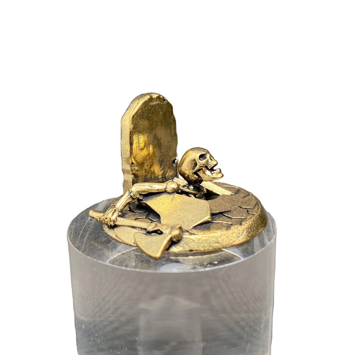 Skeleton In The Tomb Brass Crafts Decoration Desktop Ornaments