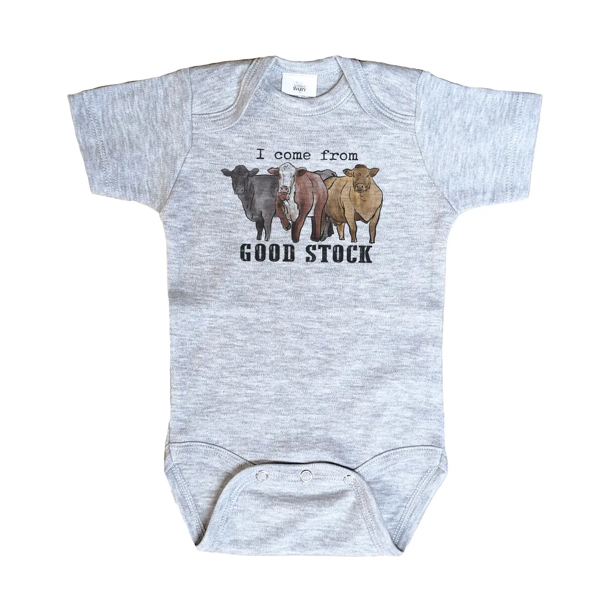 Good Stock Cow Onesie
