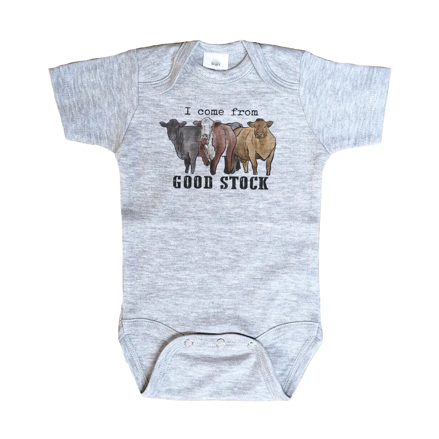 Good Stock Cow Onesie