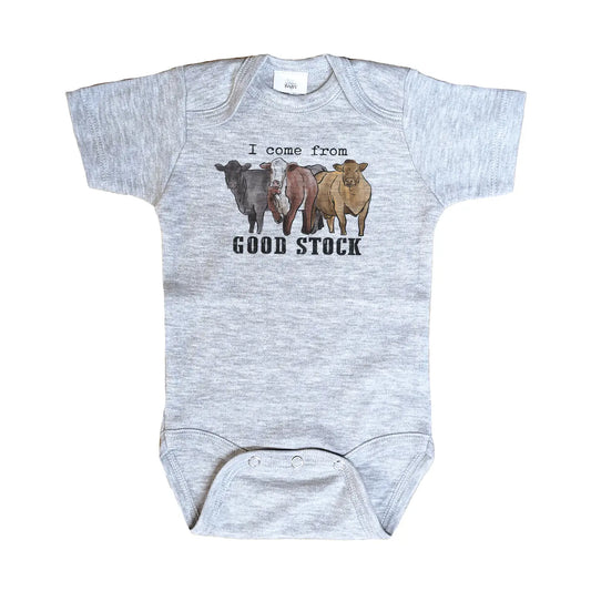 Good Stock Cow Onesie