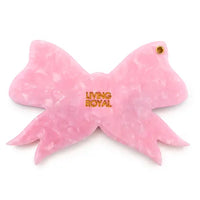 Swing-Hinge Folding Compact Mirror Ribbon Bow