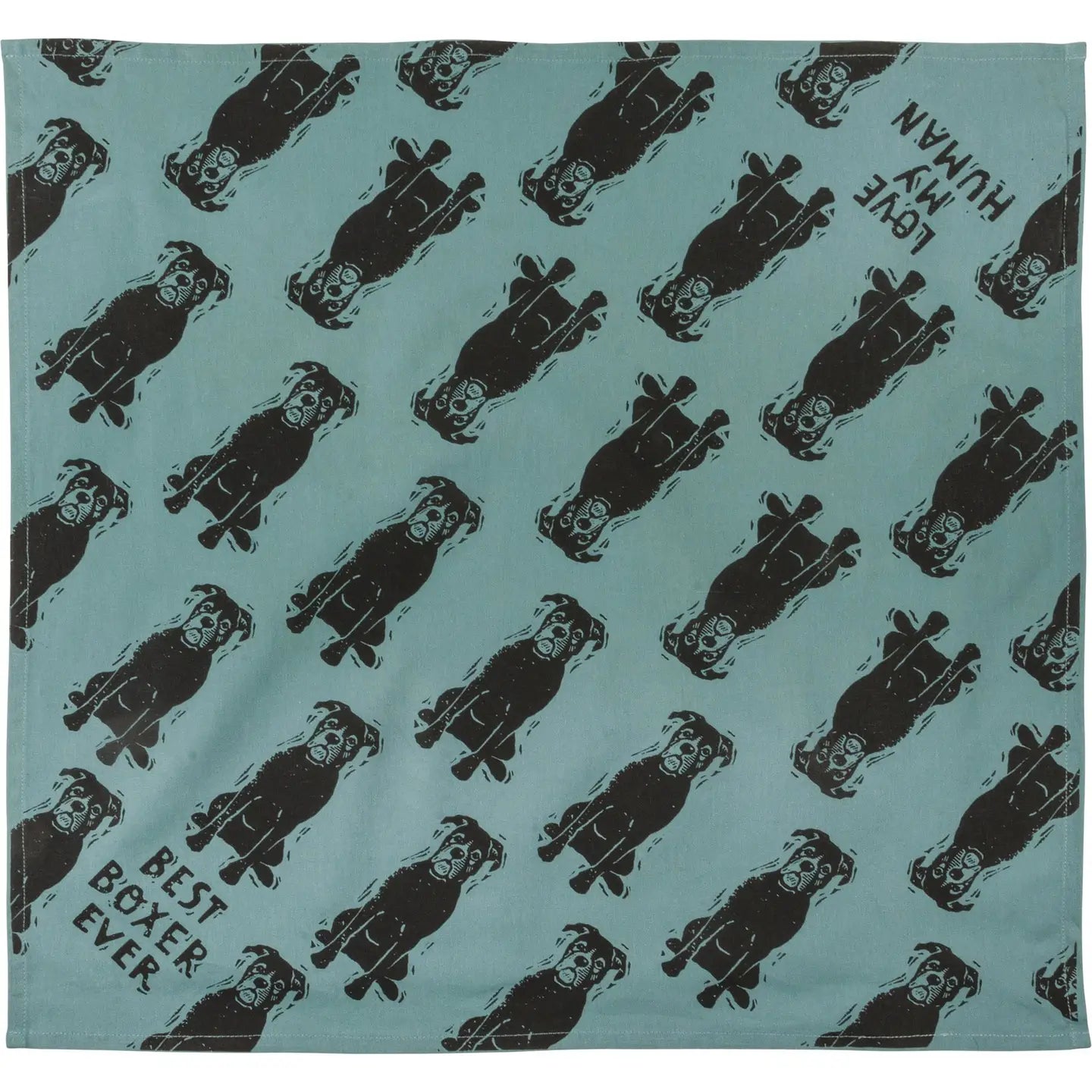 Boxer/Love My Human Large Pet Bandana
