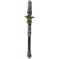 Lapis Point w/ Gold Dragon Magic Wand