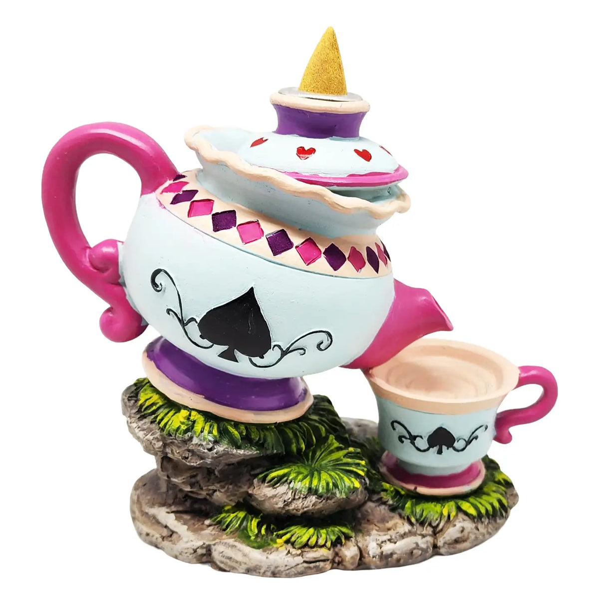Alice in Wonderland Tea Pot Back Flow Incense Burner