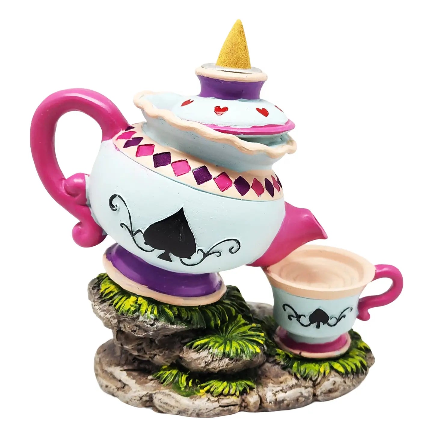 Alice in Wonderland Tea Pot Back Flow Incense Burner