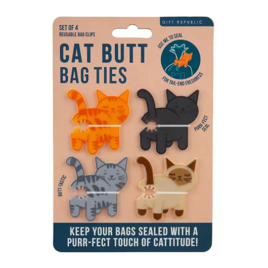 Cat Butt Bag Ties