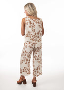 Brown Leaf  Top & Pants Set