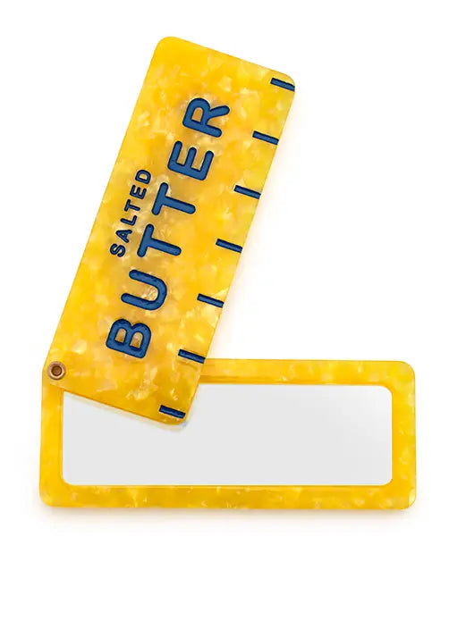 Swing-Hinge Folding Compact Mirror Butter Stick