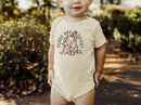 Merry & Bright Cute Pig Country Christmas Baby Bodysuit