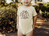 Merry & Bright Cute Pig Country Christmas Baby Bodysuit