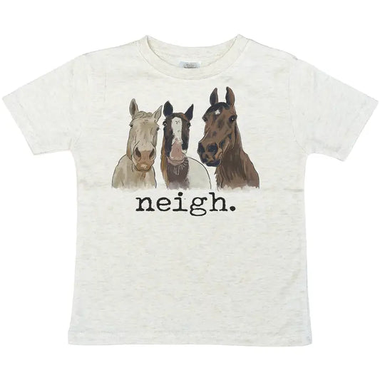 "Neigh" Horse Farm Kids Tee