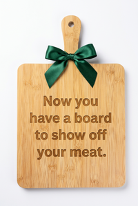 16" x 10" Bamboo Cutting Board with Handle – Custom Engraving Available