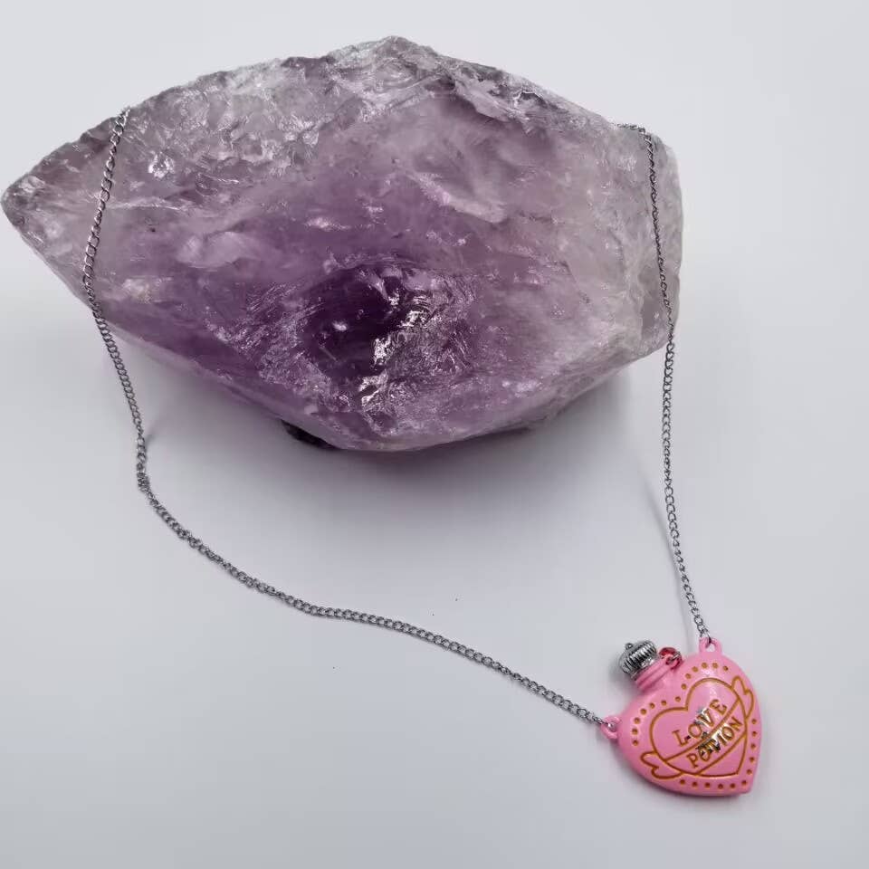 Love Potion Heart Bottle Necklace