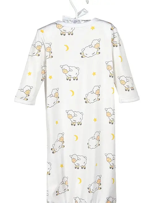 Lovie the Lamb Bamboo Sack Gown