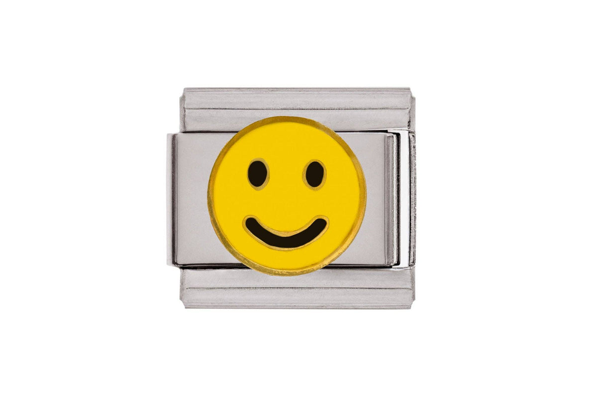 Smiley Face Italian Charm