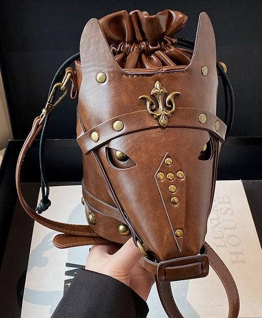 Horse Bucket Bag Punk Animals Crossbody Bag