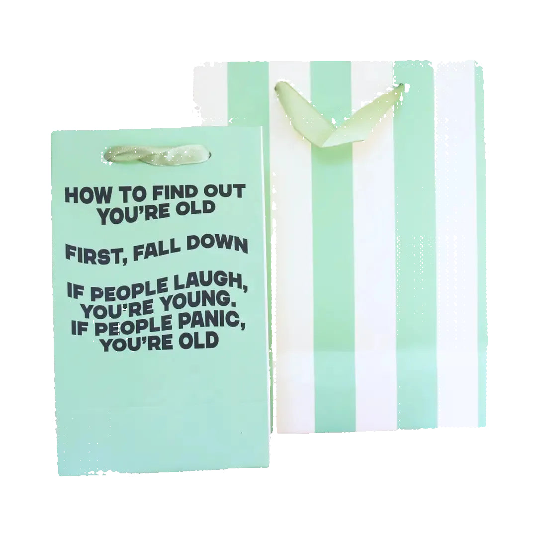 How To Find Out You're Old Birthday Gift Bag