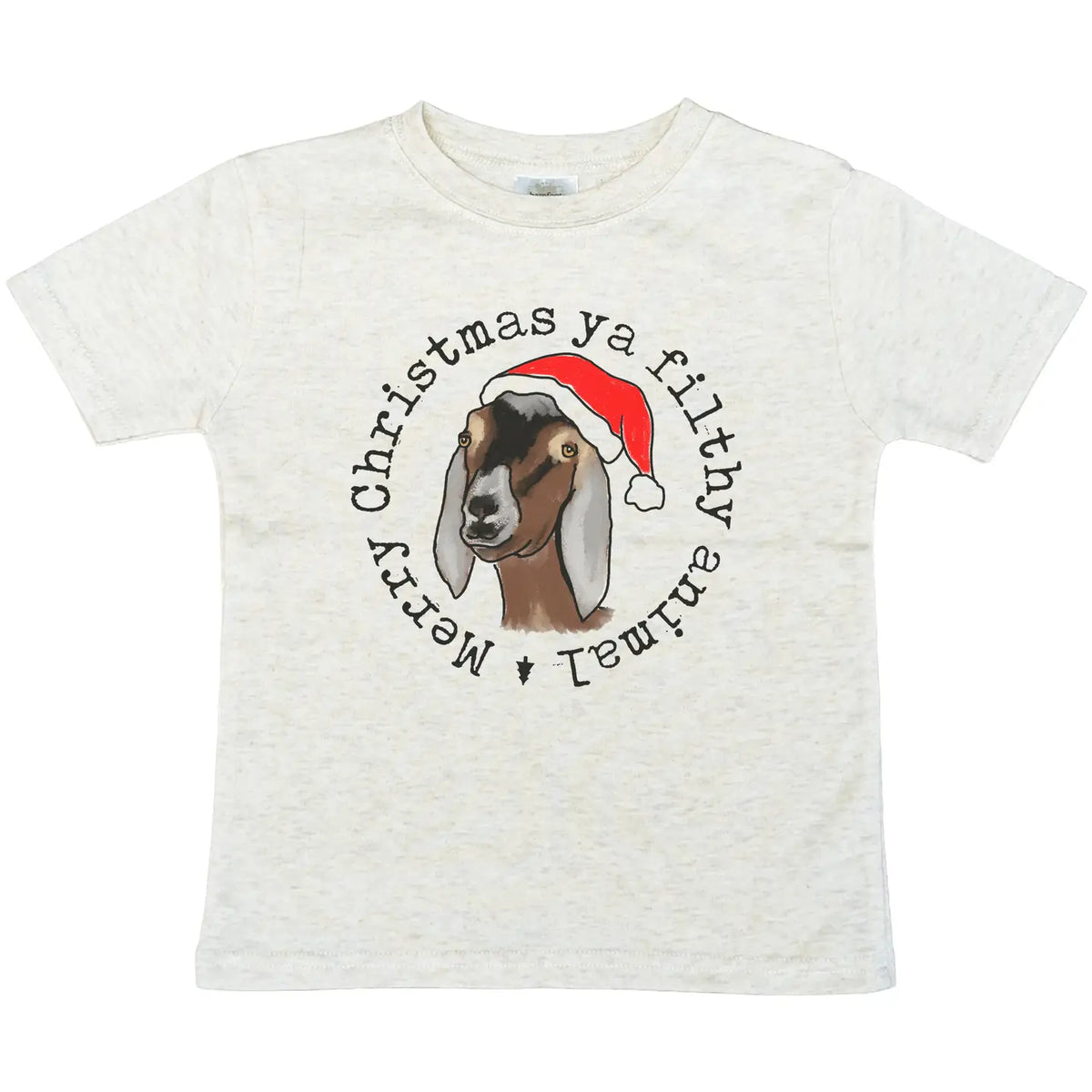 Filthy Animal Christmas Goat Kids Tee