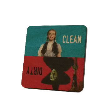 Wizard of oz Dirty Clean Dishwasher Magnet