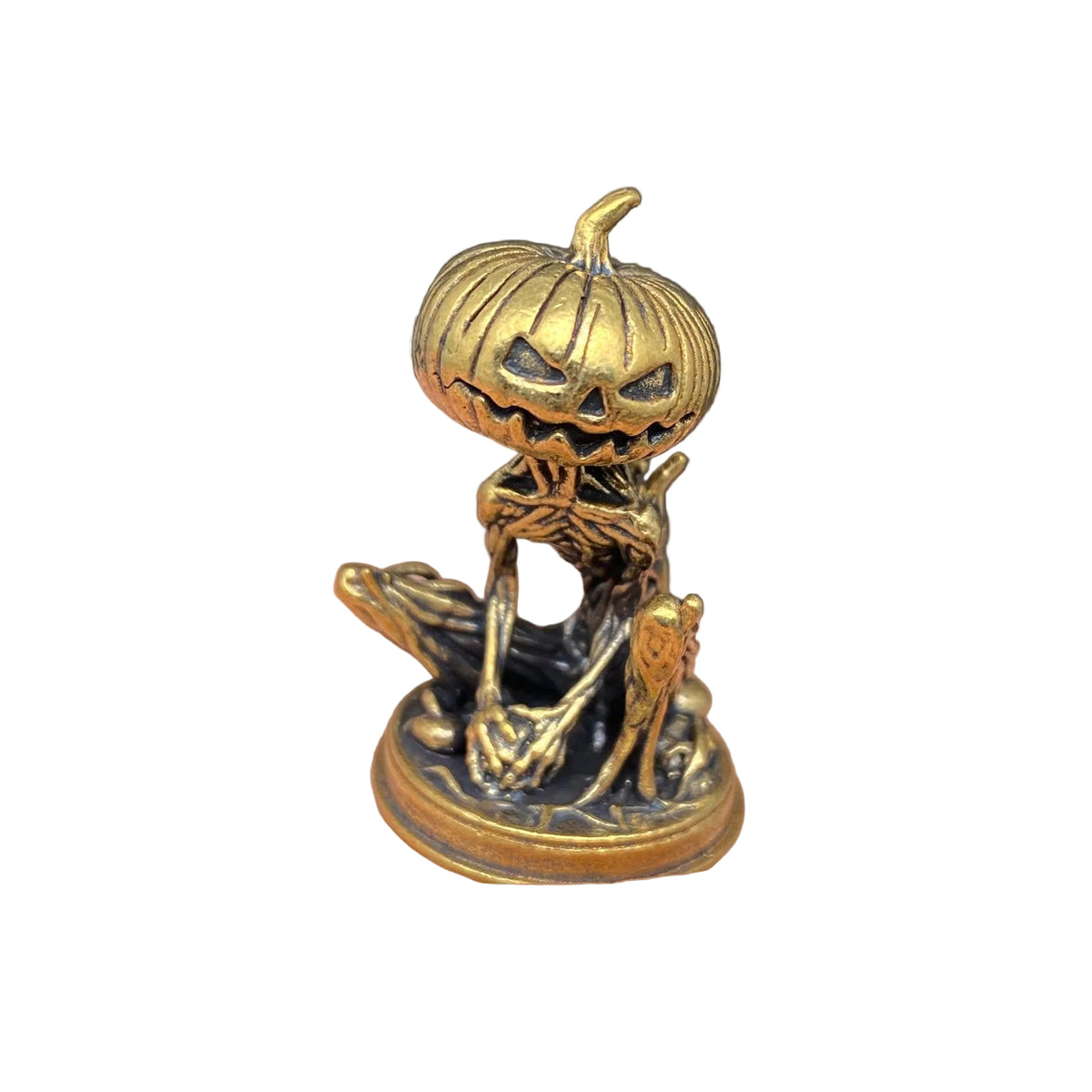 Brass Pumpkin Ghost Crafts Desktop Ornaments
