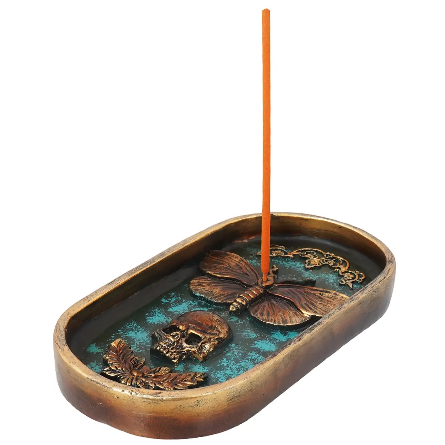 Moth & Skull Incense Burner