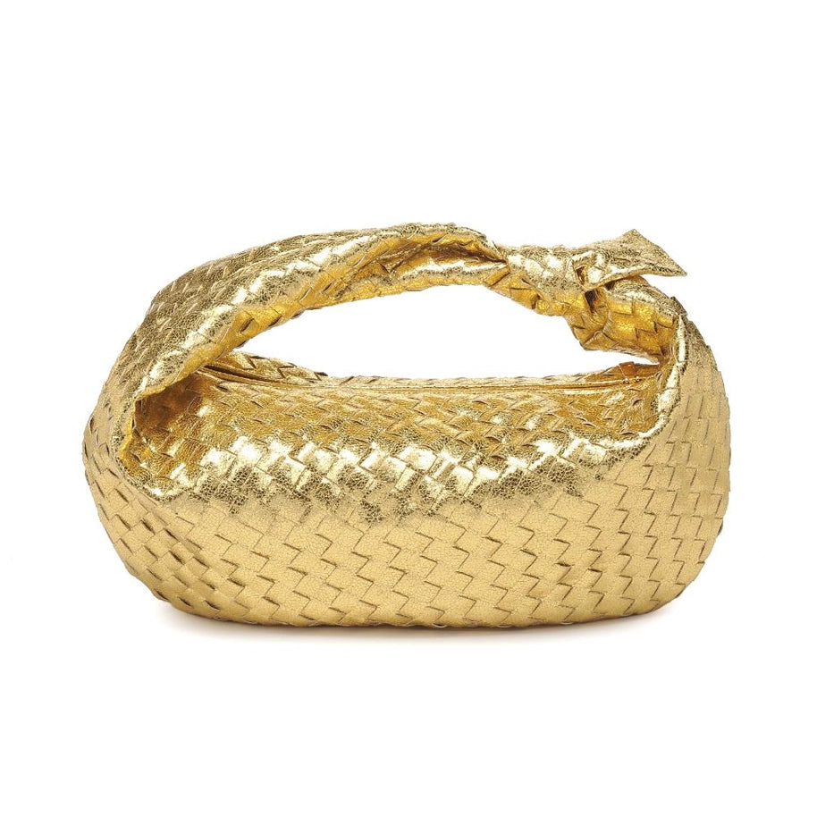 Metalic Woven Large Hobo Bag