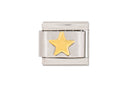 Gold Star Italian Charm