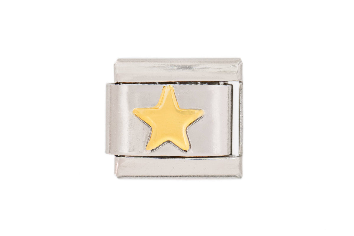 Gold Star Italian Charm