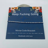 Fuck Off Morse Code Bracelets