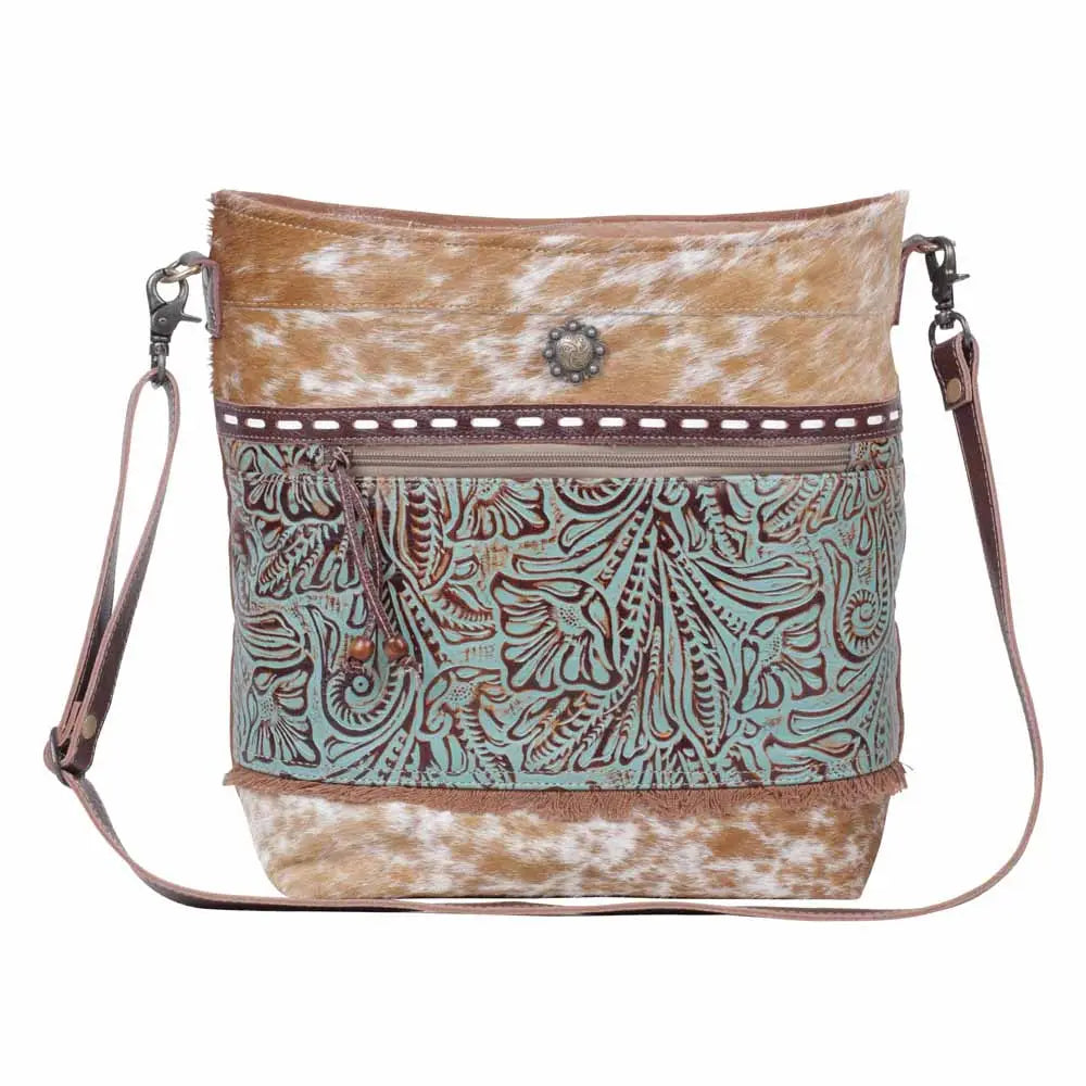 Peridot Canvas & Hairon Bag