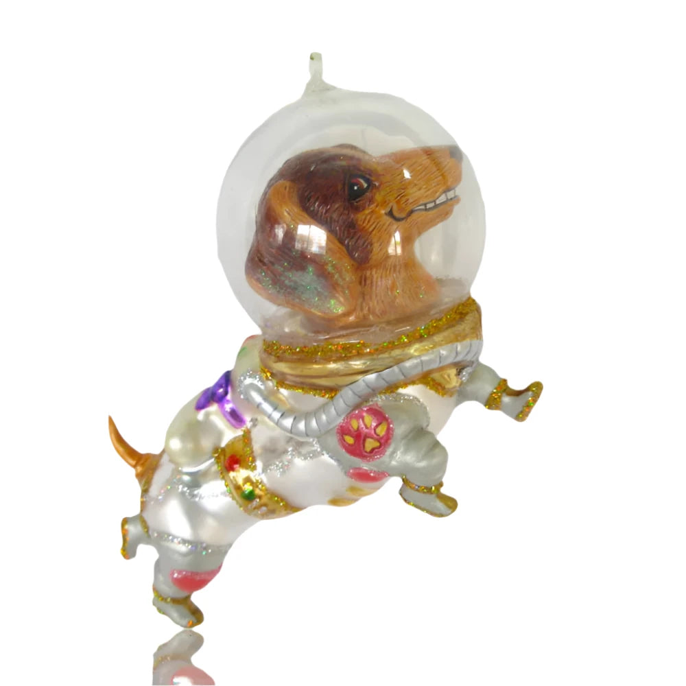 Dachshund In Space Suit Ornament
