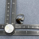Moon &amp; Star Natural Stone Adjustable Ring