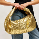 Metalic Woven Large Hobo Bag